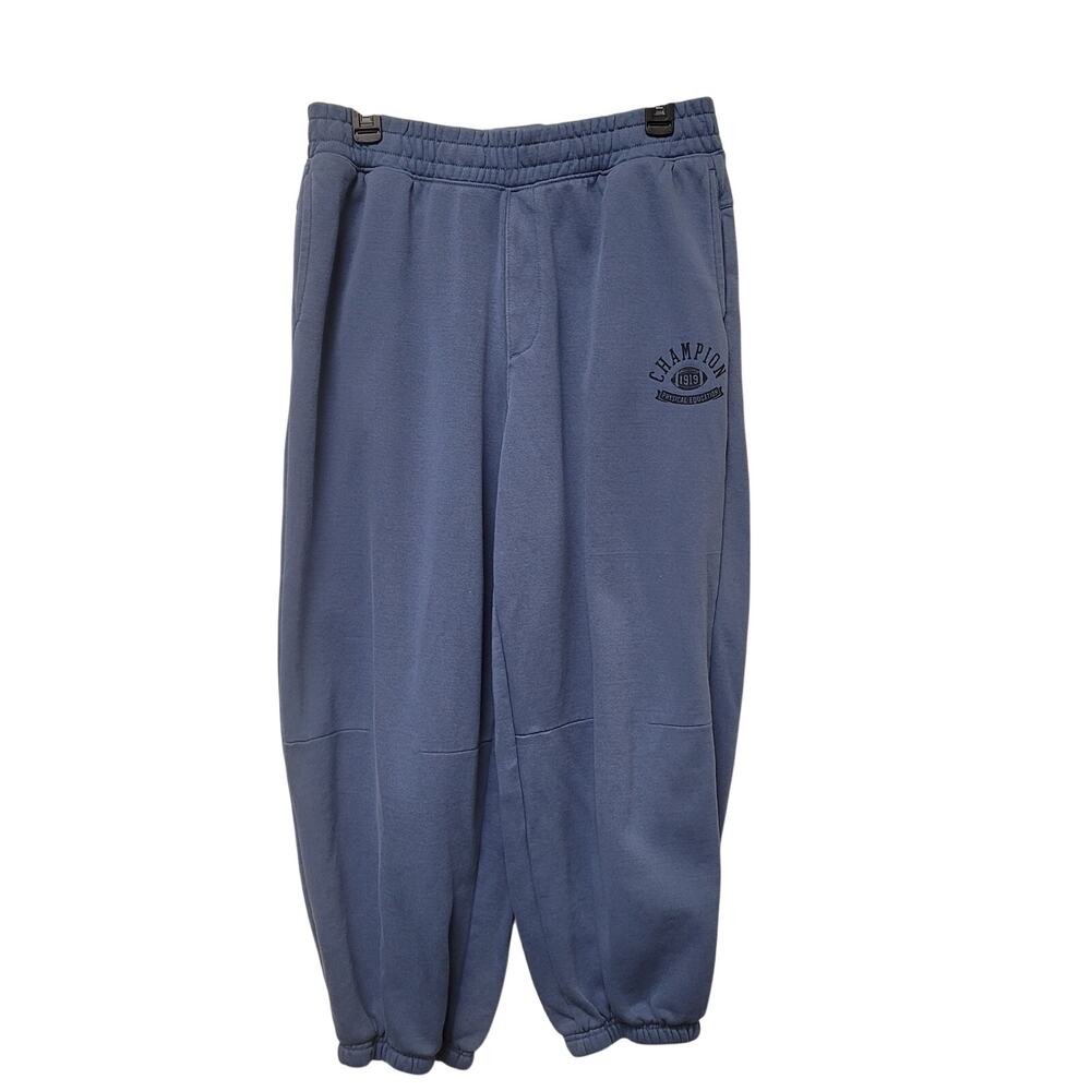 Champion Blue/Periwinkle Sweatpants Size M Joggers Pocket Streetwear Relaxed
